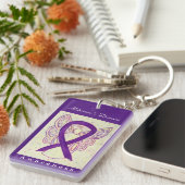 Alzheimer Awareness of Ribbon Sleutelhanger (Voorkant Rechts)