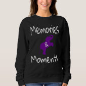 Alzheimer Awareness Purple Elephant Support Memori Trui (Voorkant)