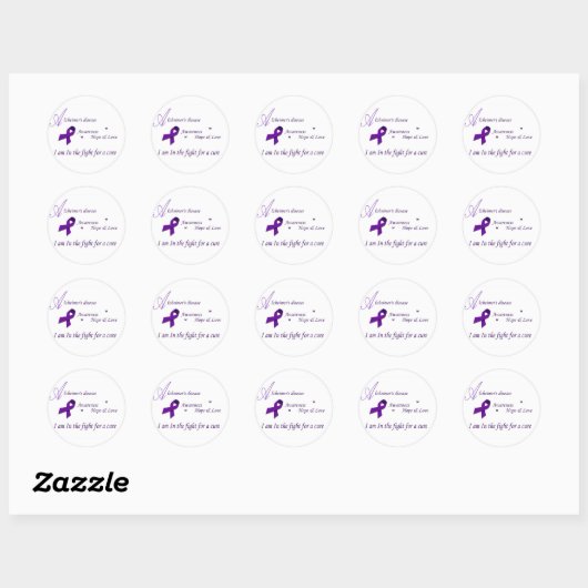 Alzheimer awareness stickers (Vel)
