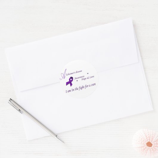 Alzheimer awareness stickers (Envelop)