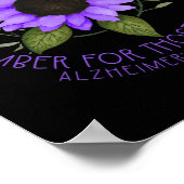 Alzheimer Awareness T-shirt voor mannen en vrouwen Poster (Hoek)
