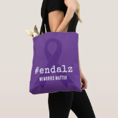 Alzheimer bewustzijn hashtag Einde Alzheimer Tote Bag (Dichtbij)