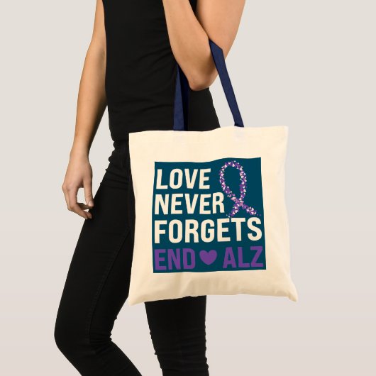 alzheimer bewustzijn paarse lintdementie moeder tote bag (Voorkant (product))