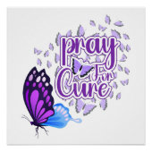 Alzheimer bewustzijn paarse perfect poster (Voorkant)