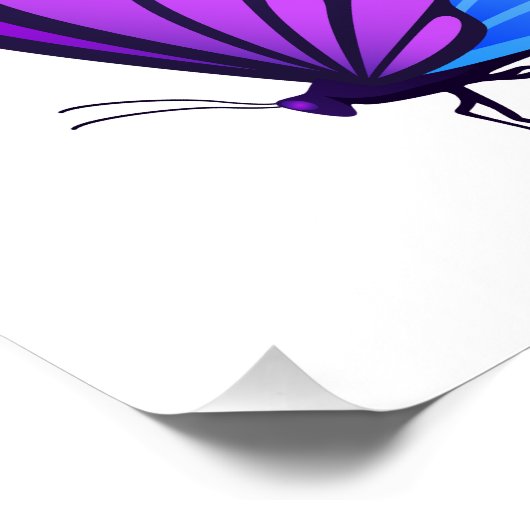 Alzheimer bewustzijn paarse perfect poster (Hoek)