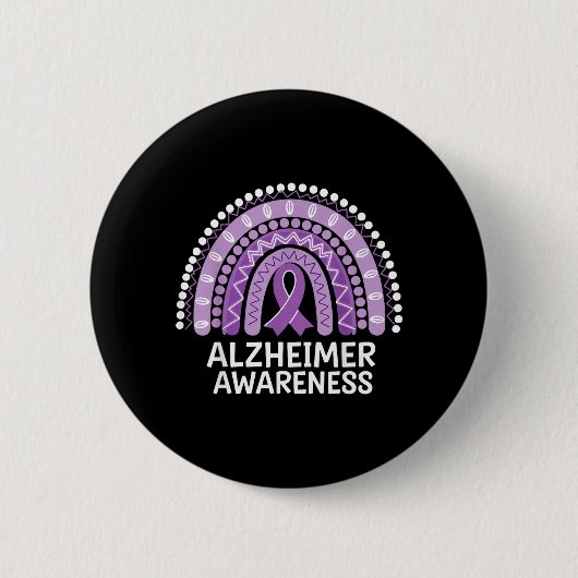 Alzheimer Bewustzijn Ronde Button 5,7 Cm (Voorkant)