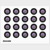 Alzheimer Bewustzijn Ronde Sticker (Vel)