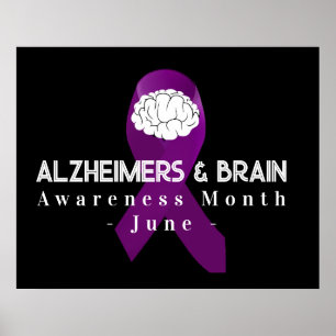 Alzheimer & Brain Awareness Maand Juni 2024 Poster