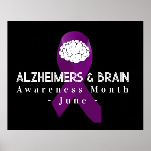 Alzheimer & Brain Awareness Maand Juni 2024 Poster (Voorkant)