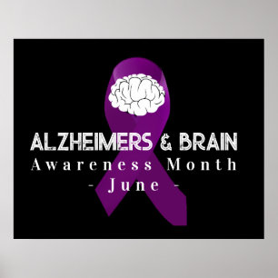 Alzheimer & Brain Awareness Maand Juni Poster
