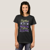 Alzheimer Brain Injury Design Purple Alzheimers Aw T-shirt (Voorkant volledig)
