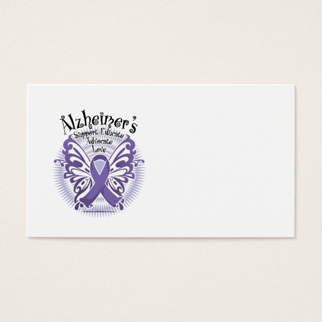 Alzheimer Butterfly 3 Visitekaartjes (Voorkant)