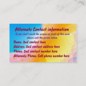 Alzheimer-contactkaart Contactkaartje (Achterkant)
