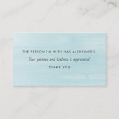 Alzheimer Dementia Patience Kindness Information Visitekaartje (Voorkant)
