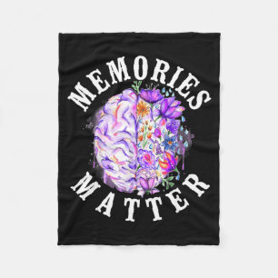 Alzheimer Dementie Bewustzijn Ondersteuning Vintag Fleece Deken