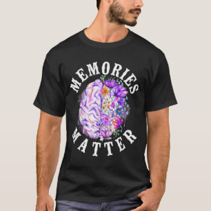 Alzheimer Dementie Bewustzijn Ondersteuning Vintag T-shirt