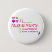 Alzheimer Disease Awareness Button (Voorkant)