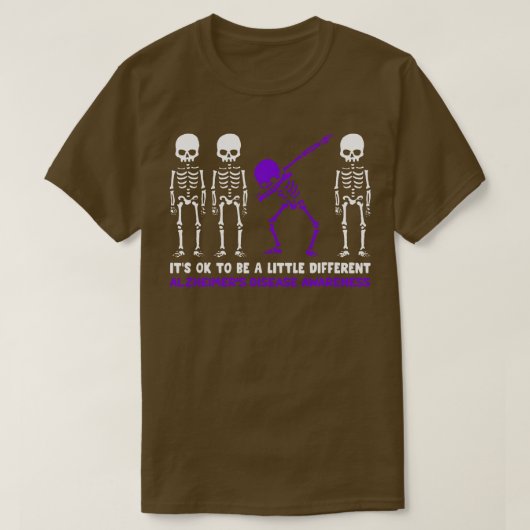 Alzheimer Disease Awareness Het is OK om een beetj T-shirt (Design voorkant)