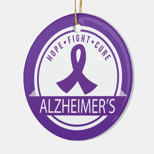 Alzheimer Disease Awareness Hope Ornament (Links)