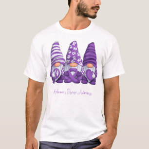 Alzheimer Disease Awareness maand Paarse lint G T-shirt