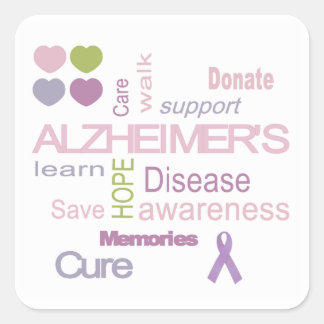 Alzheimer Disease Awareness Sticker