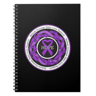 Alzheimer Disease Hope Intertwined Ribbon Notitieboek
