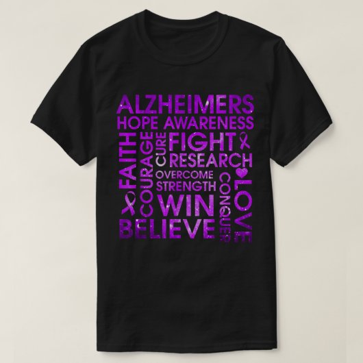 Alzheimer Disease Support Walk, Alzheimer Disease T-shirt (Design voorkant)