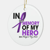 Alzheimer Disease Tribution in Memory of My Hero Keramisch Ornament (Links)