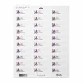Alzheimer Disease Warrior 15 Etiket (Full Sheet)