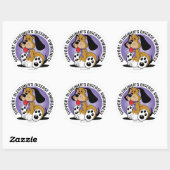 Alzheimer Dog Ronde Sticker (Vel)