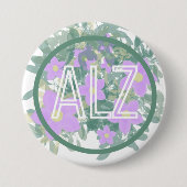 Alzheimer- en dementiebewustzijn ronde button 7,6 cm (Voorkant)