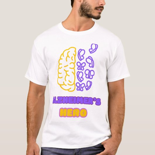 Alzheimer heldhaftig t-shirt (Voorkant)