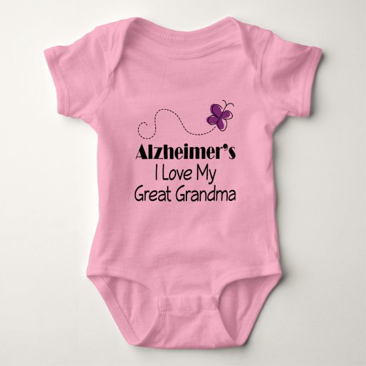 Alzheimer Ik hou van mijn grootmoeder Romper (Voorkant)