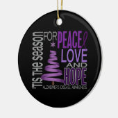 Alzheimer Kerstmis 1 Keramisch Ornament (Links)