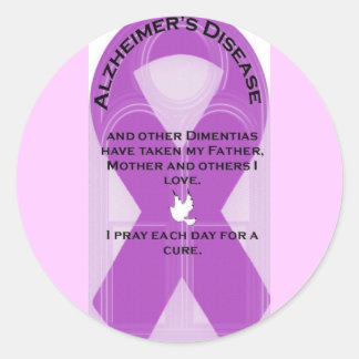 ALZHEIMER-LINT RONDE STICKER