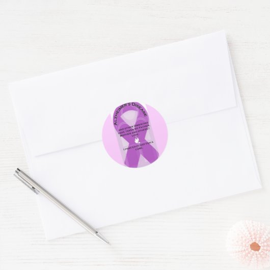ALZHEIMER-LINT RONDE STICKER (Envelop)