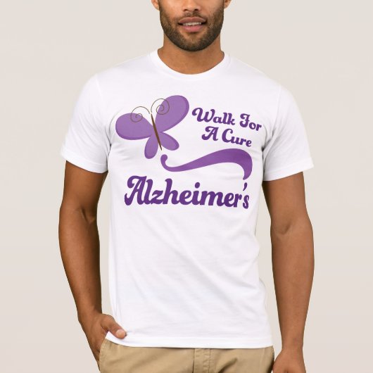 Alzheimer loopt voor een kuur t-shirt (Voorkant)