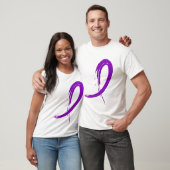 Alzheimer Paars Ribbon A4 T-shirt (Unisex)