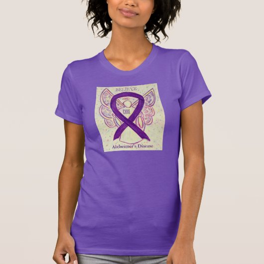 Alzheimer Paarse bewustwording rond de ziekte van T-shirt (Voorkant)