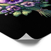 Alzheimer Paarse Bloemen Pansy Dementie Alzheimer& Poster (Hoek)