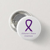 Alzheimer Paarse Ribbon Custom Art Pins Ronde Button 3,2 Cm (Voorkant /achterkant)