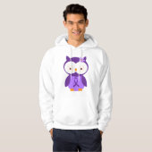 Alzheimer Ribbon Owl Hoodie Gift (Voorkant volledig)