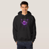 ALZHEIMER S AWARENESS Flower We Don t Know How Str Hoodie (Voorkant volledig)