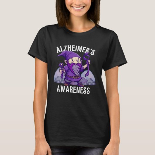 Alzheimer s Awareness Month Alzheimer Gnomes Purpl T-shirt (Voorkant)