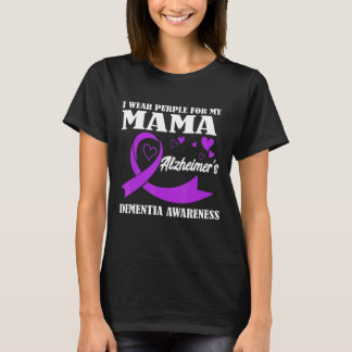 Alzheimer_s en dementie ik Draag Paars T-shirt
