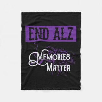 Alzheimer - Schattigee Heimer Awareness Graphic Fleece Deken