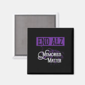 Alzheimer - Schattigee Heimer Awareness Graphic Magneet (Voorkant / Achterkant)