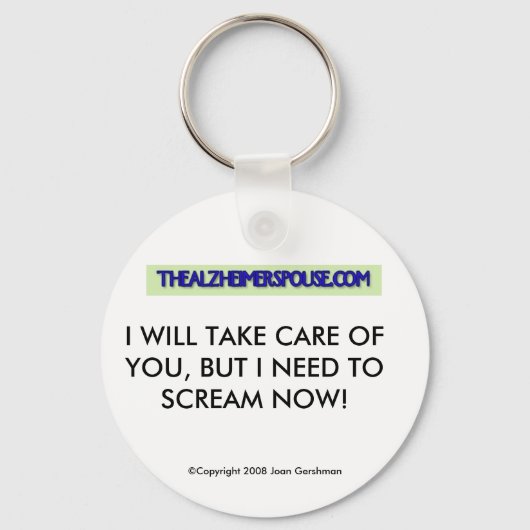 Alzheimer Spouse Sleutelhanger - Humor (Voorkant)
