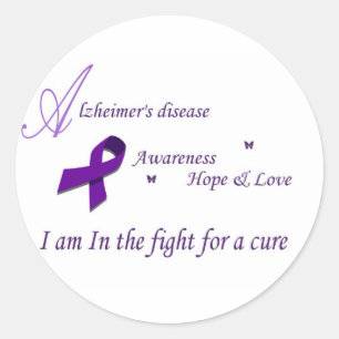 Alzheimer-stickers Ronde Sticker