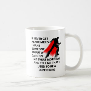 Alzheimer Superheld Grappige Mok